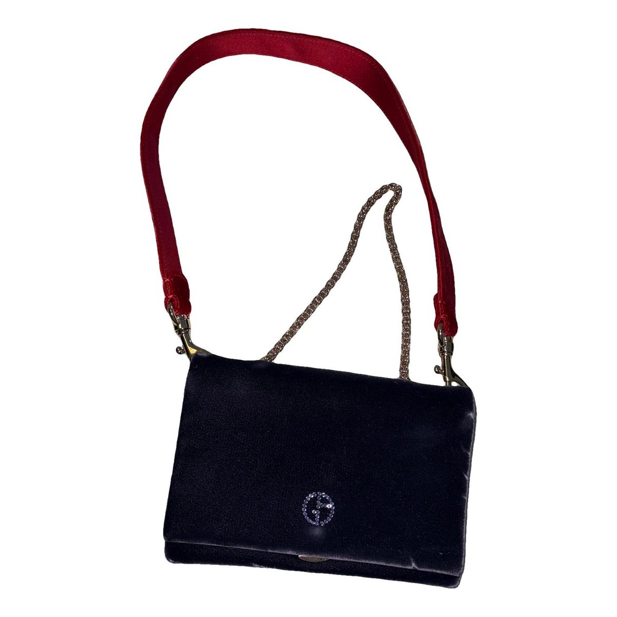 Velvet clutch bag