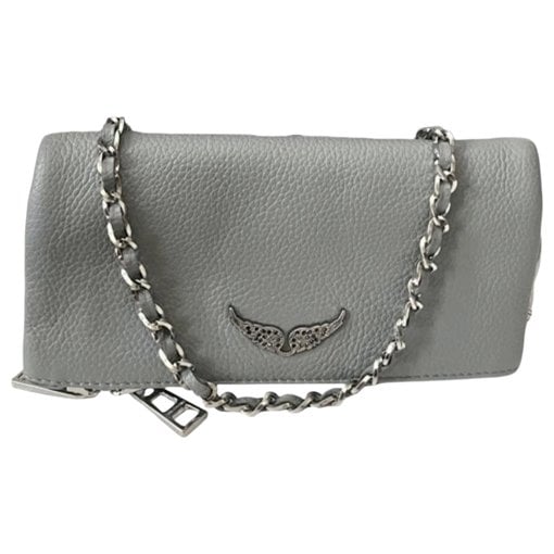 Rock leather clutch bag