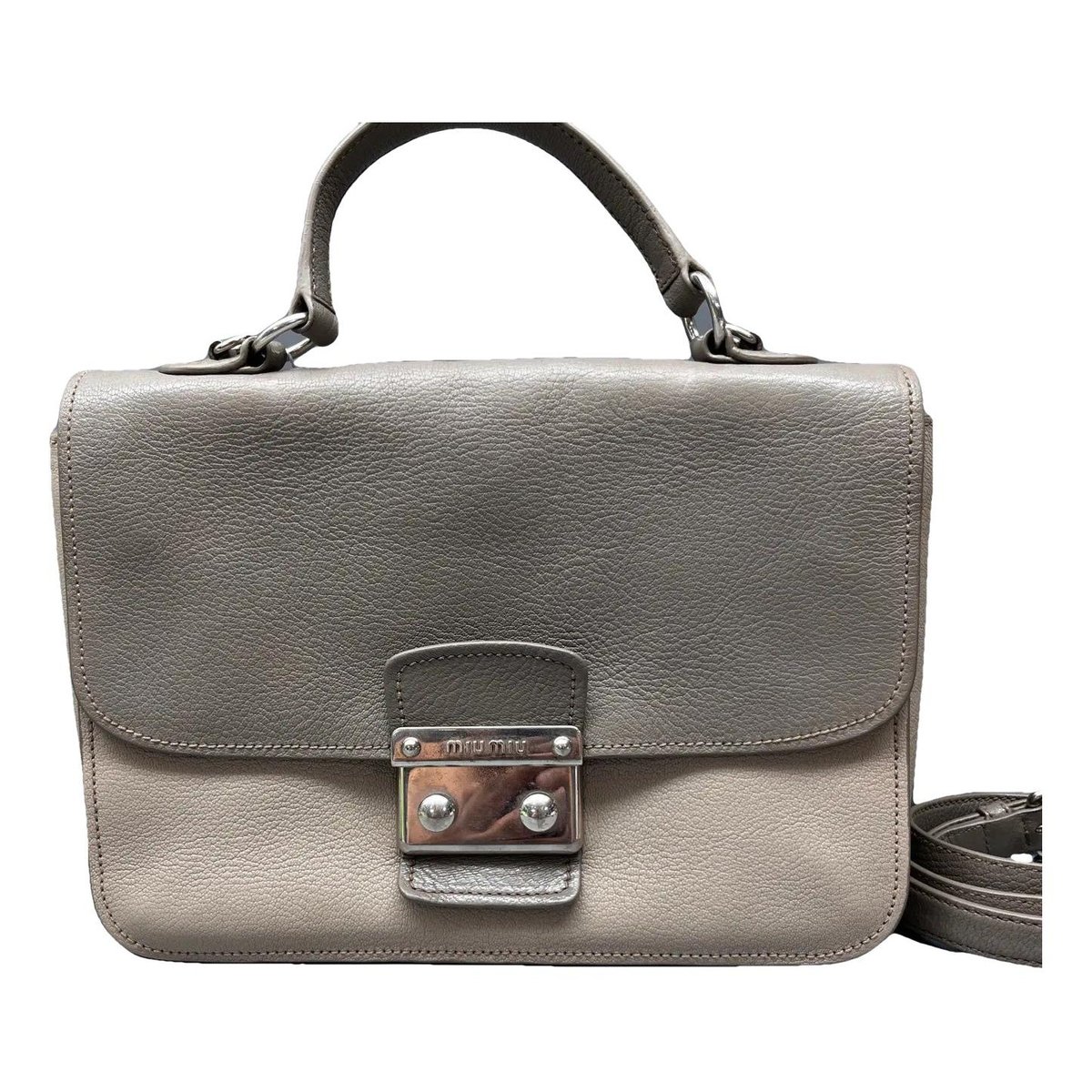 Madras leather crossbody bag