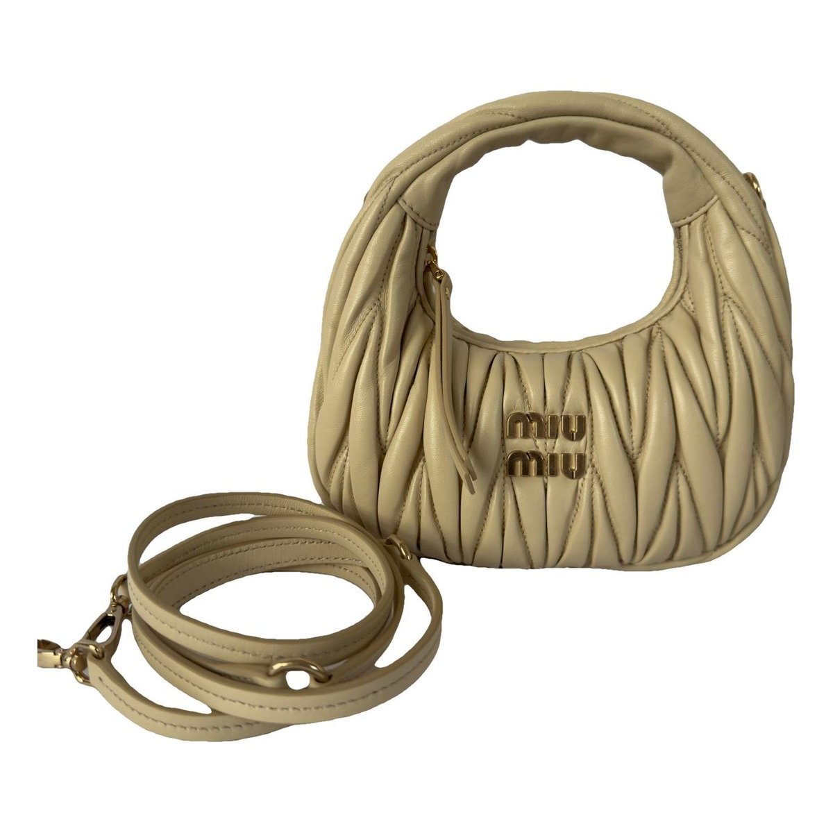 Miu Wander leather handbag
