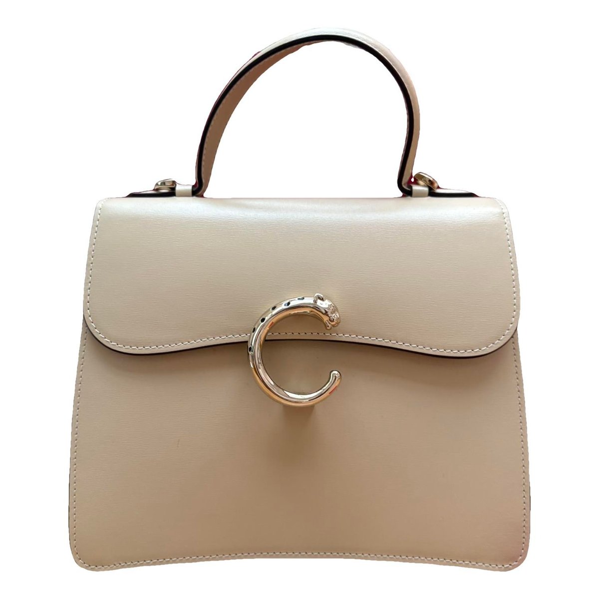 Panthère leather handbag