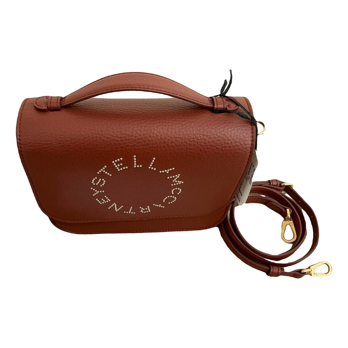 Logo vegan leather crossbody bag