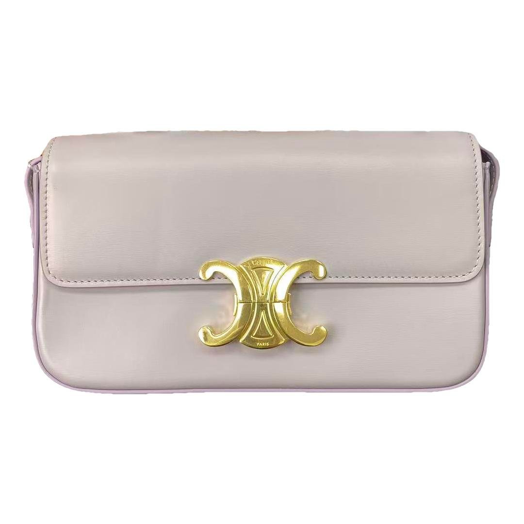 Triomphe leather handbag
