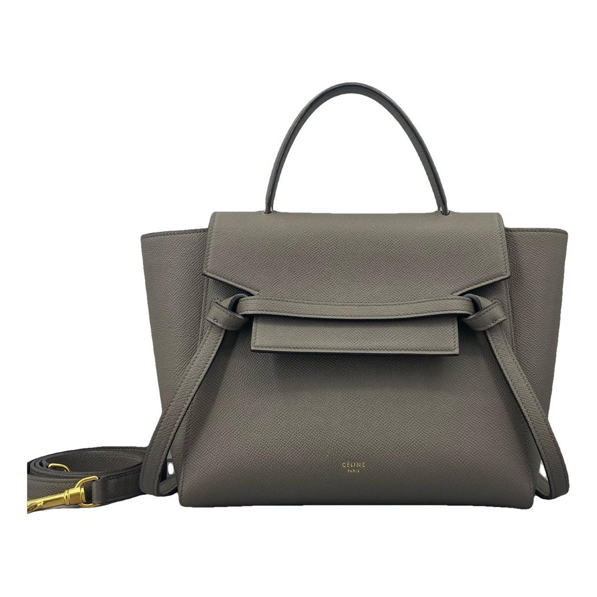 Belt leather handbag