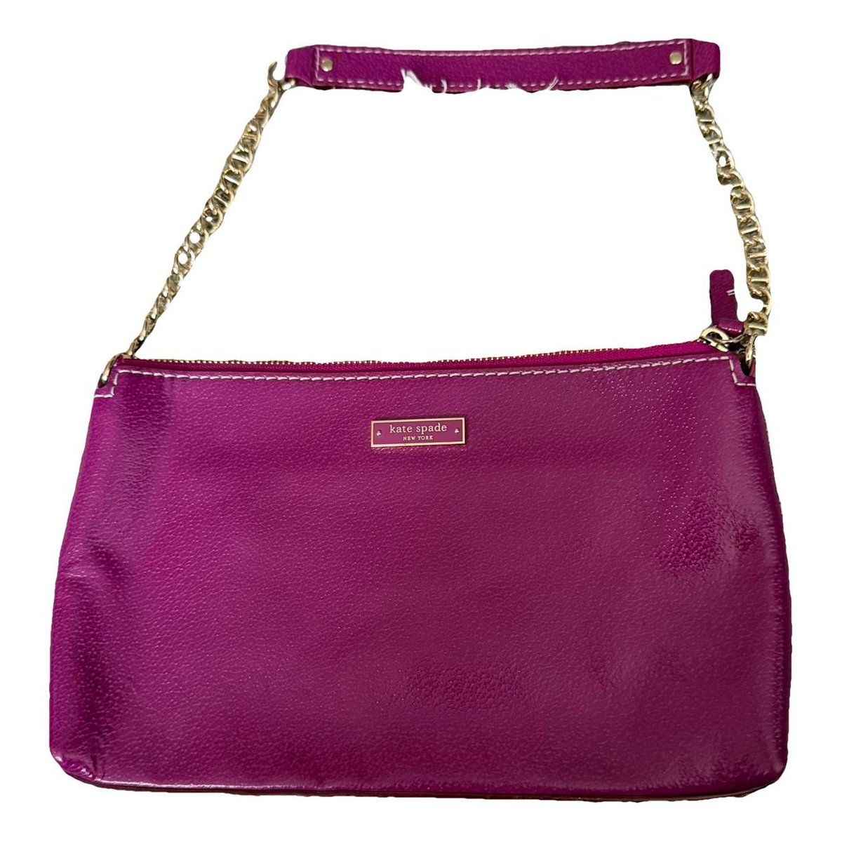 Leather clutch bag