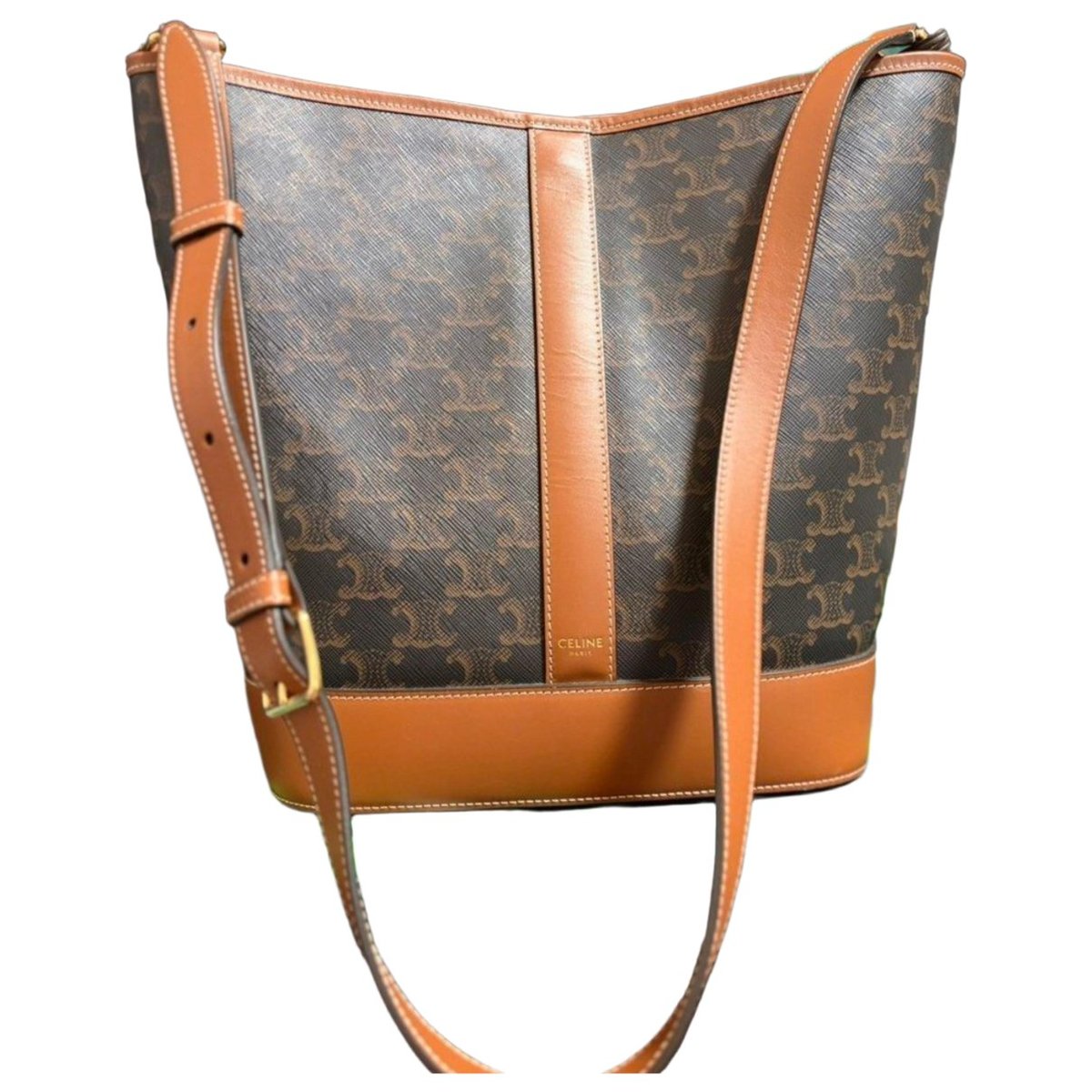 Triomphe leather handbag