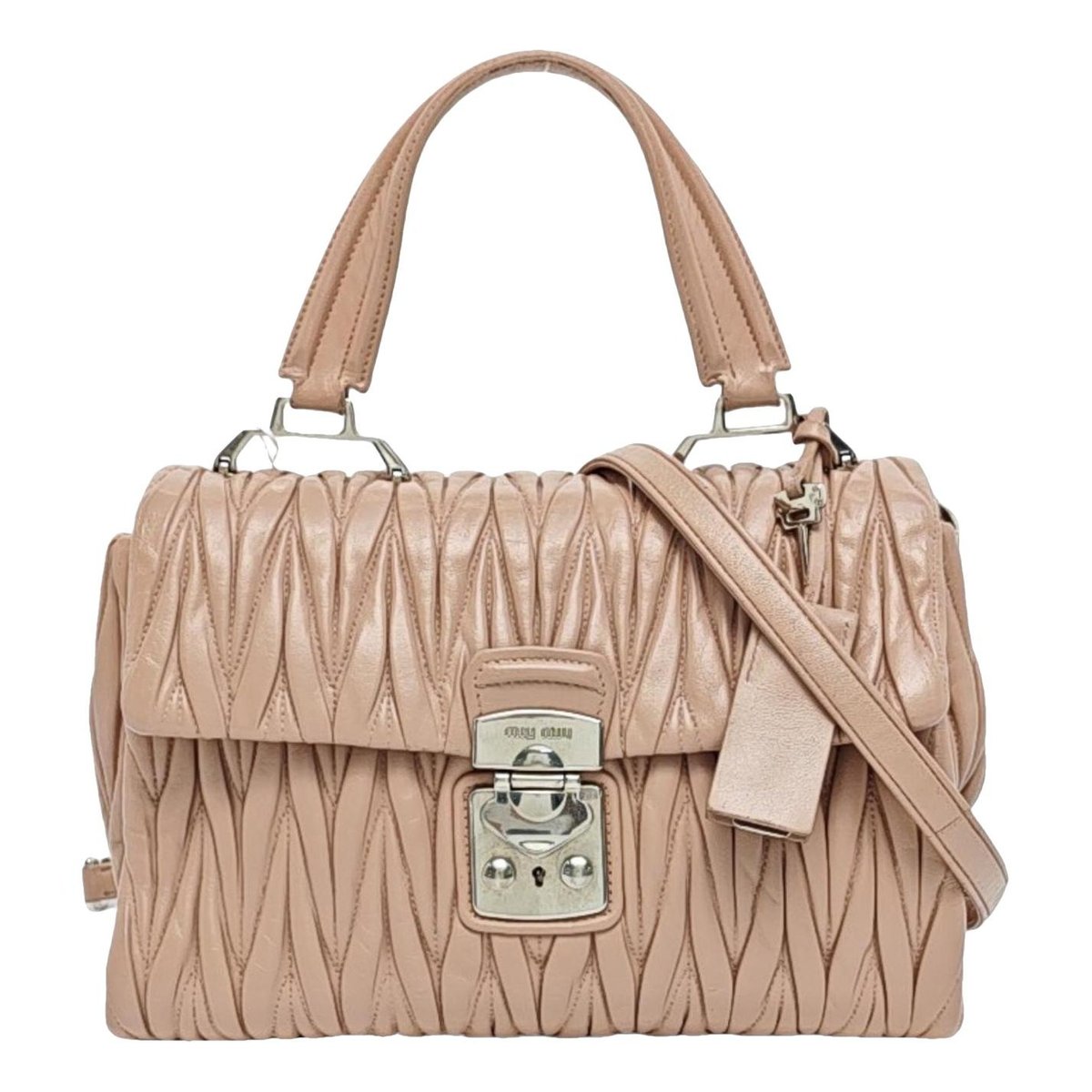 Matelassé leather crossbody bag