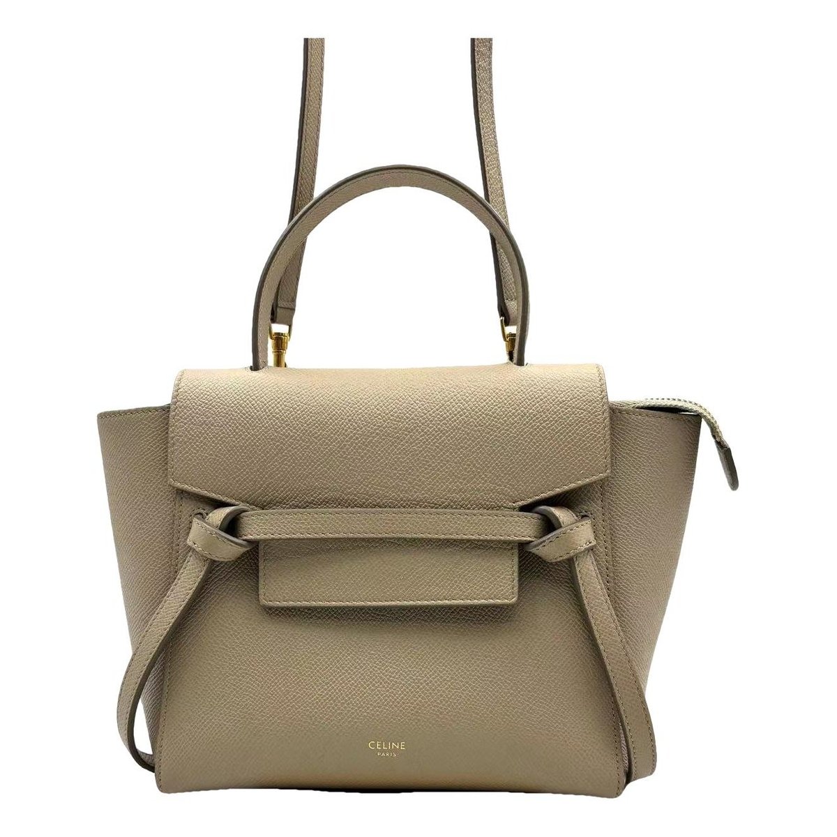 Belt leather handbag