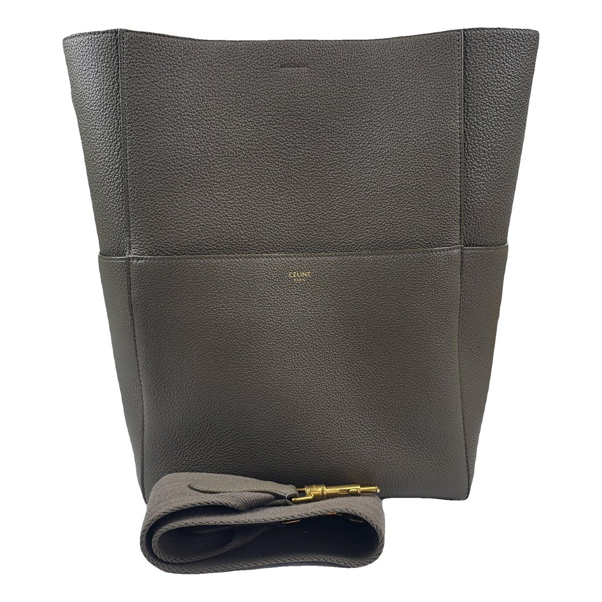 Seau Sangle leather handbag