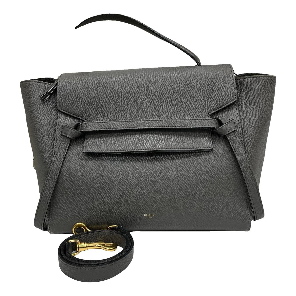 Belt leather handbag