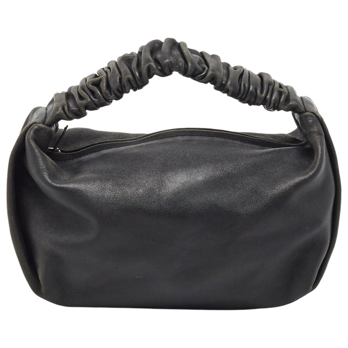 Leather clutch bag