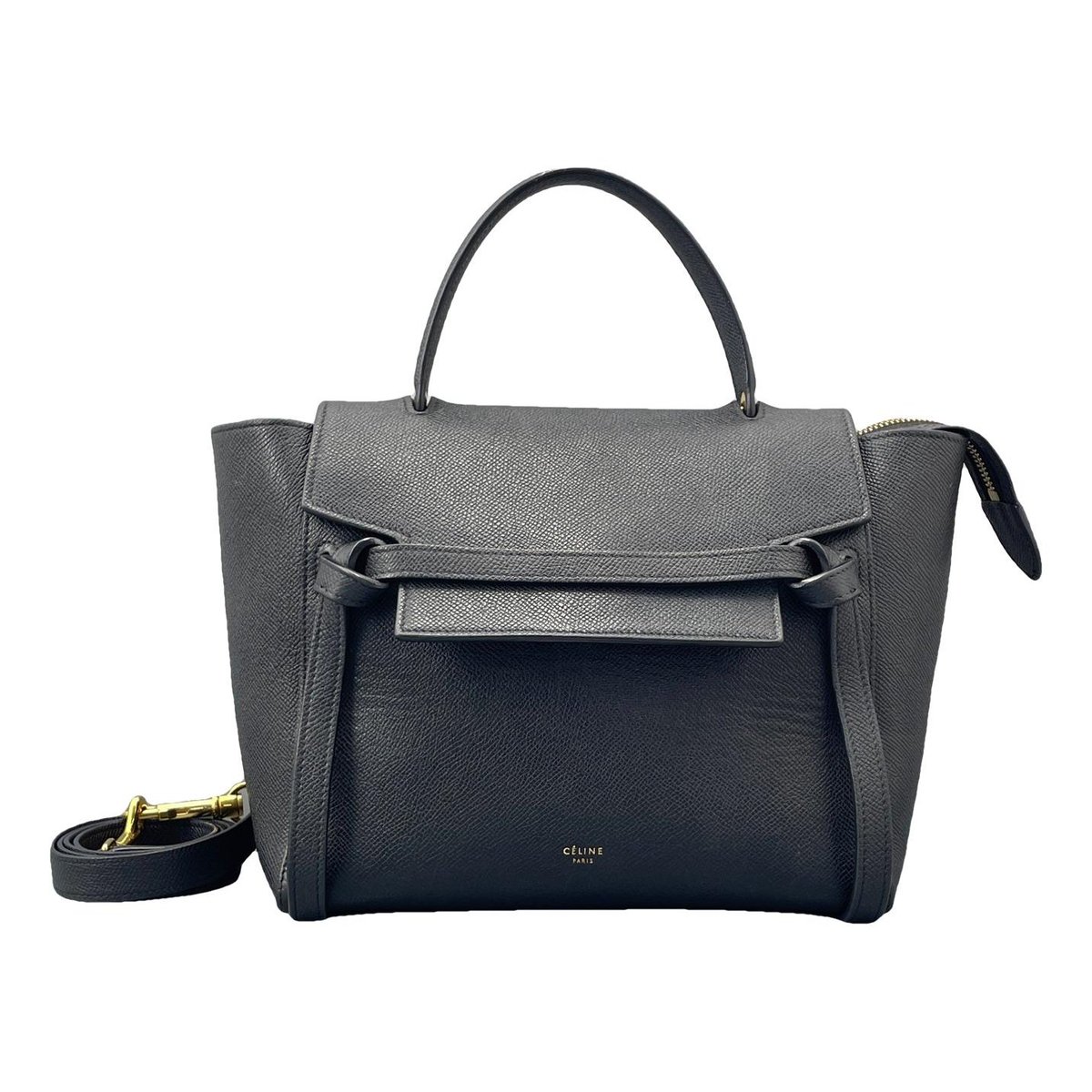 Belt leather handbag