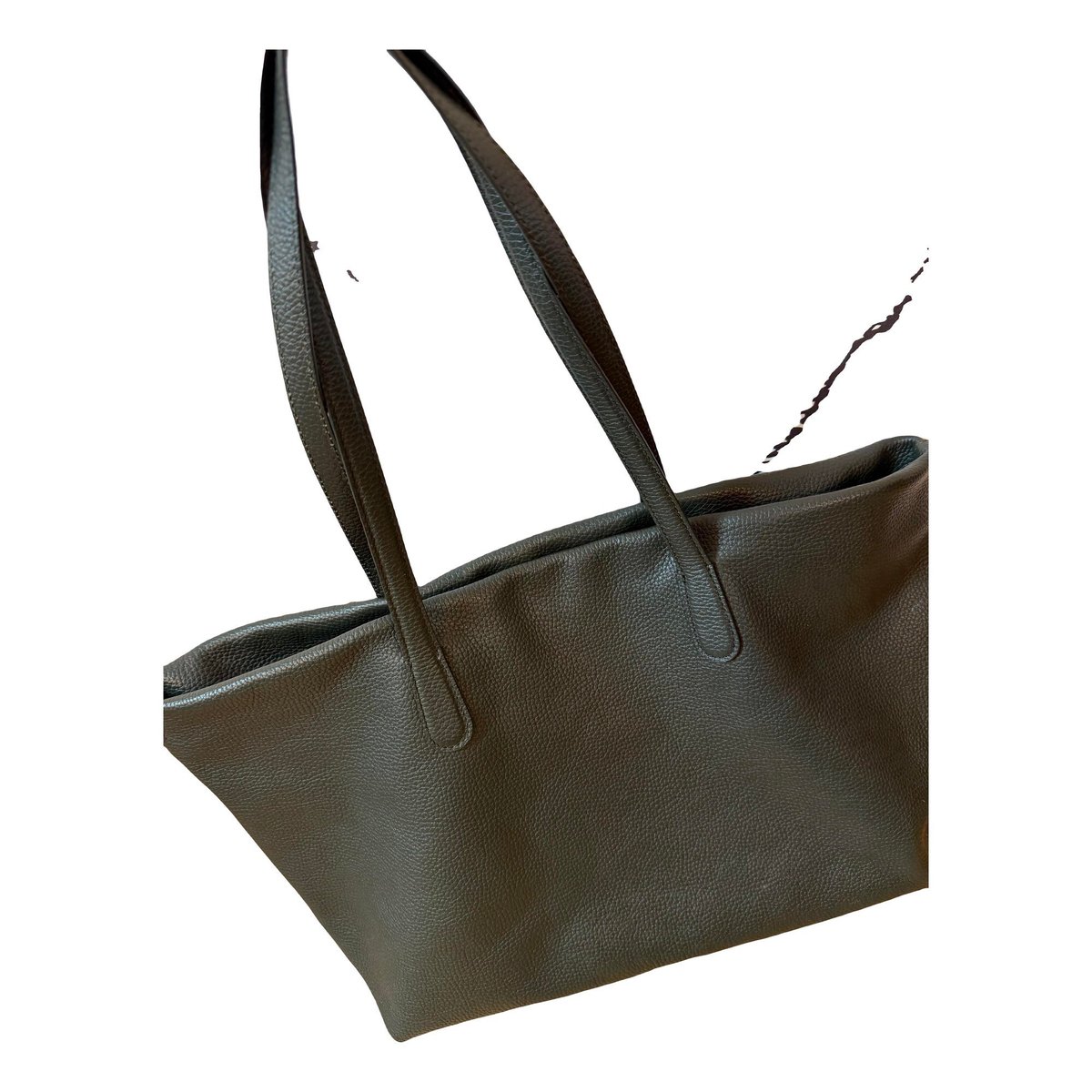 Leather clutch bag