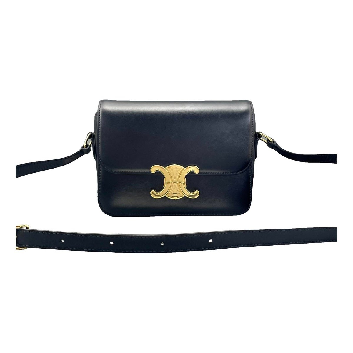 Triomphe leather handbag
