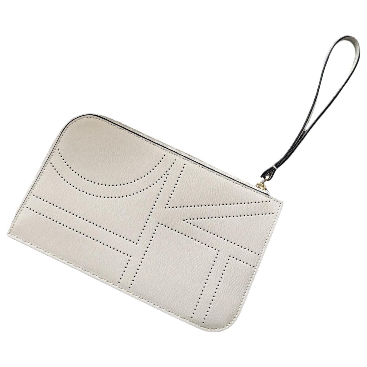 Leather clutch bag