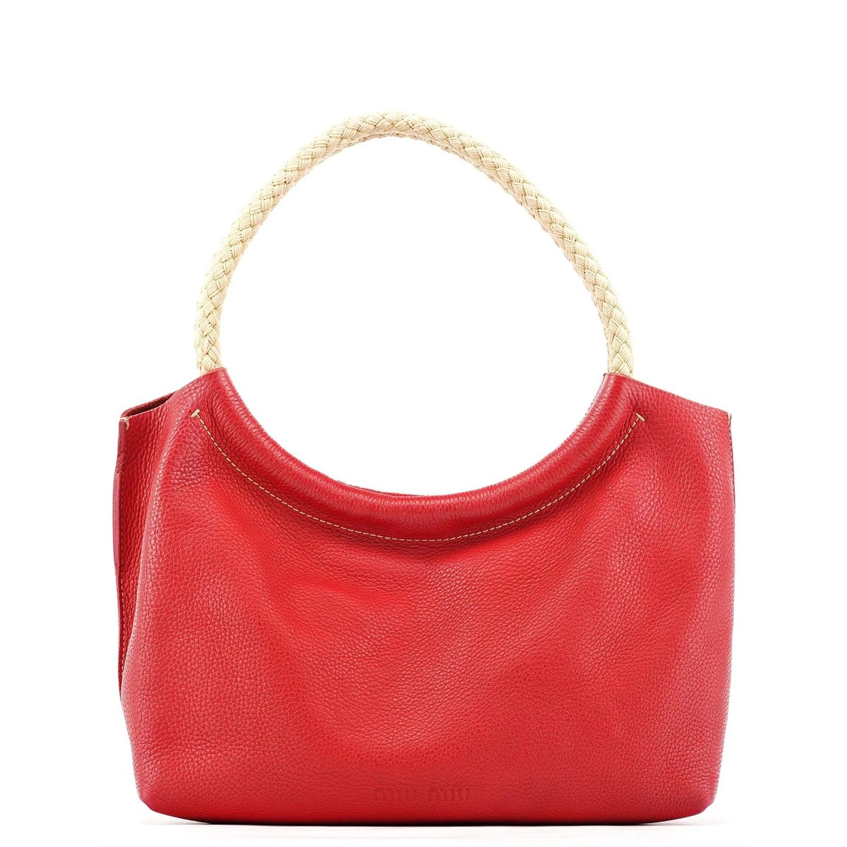 Pocket leather handbag