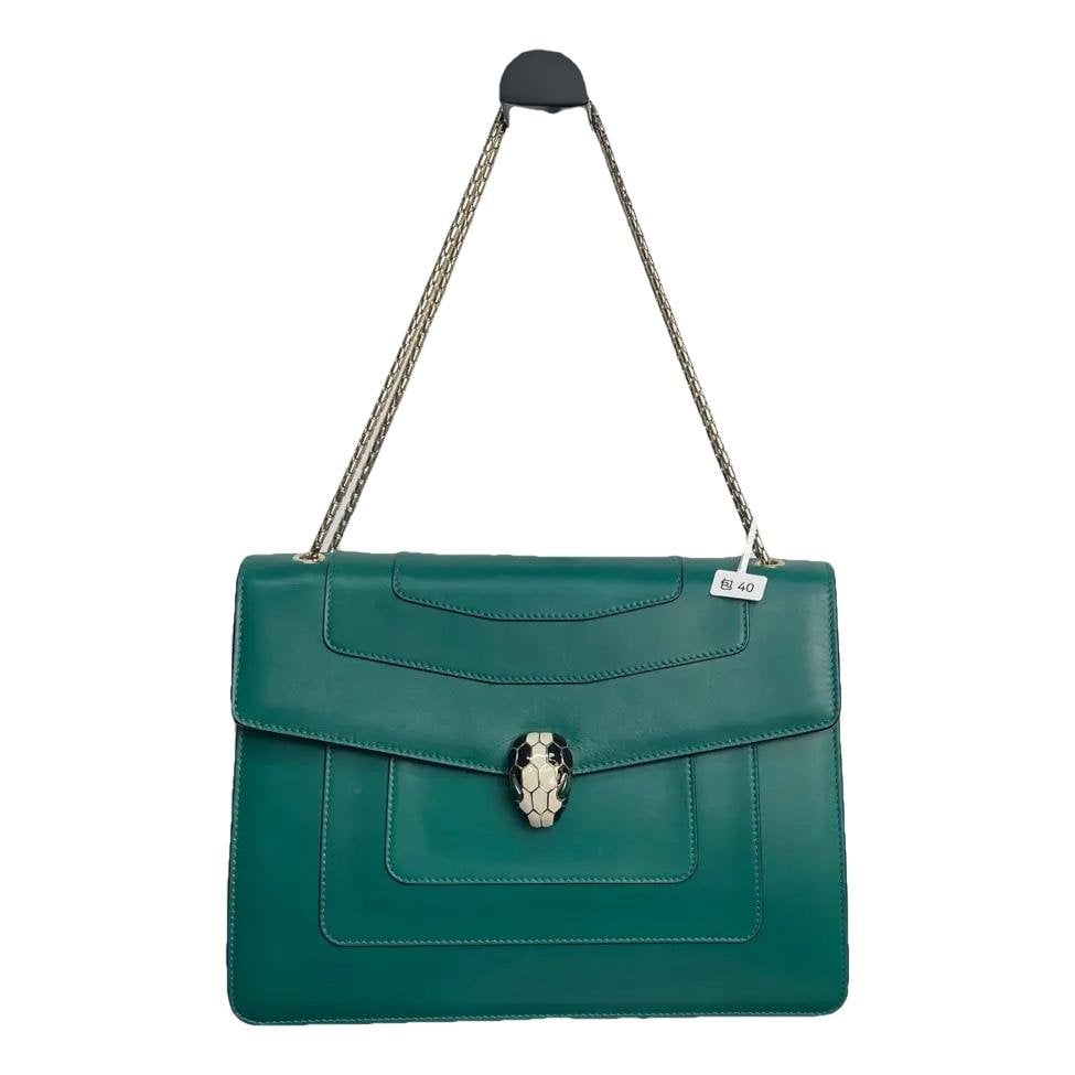 Serpenti leather handbag