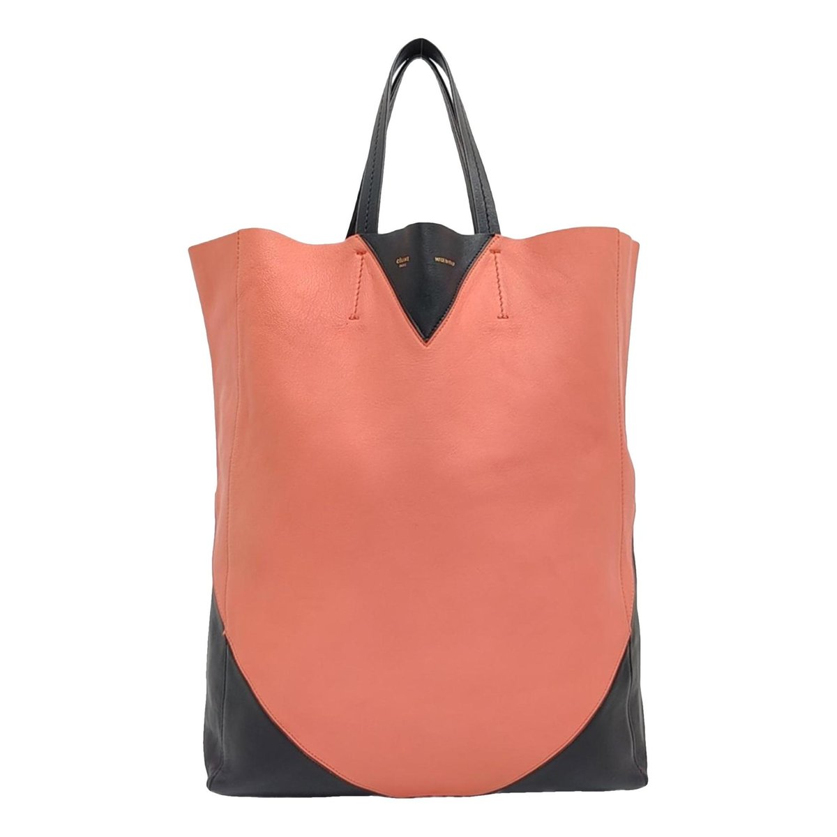 Cabas leather tote