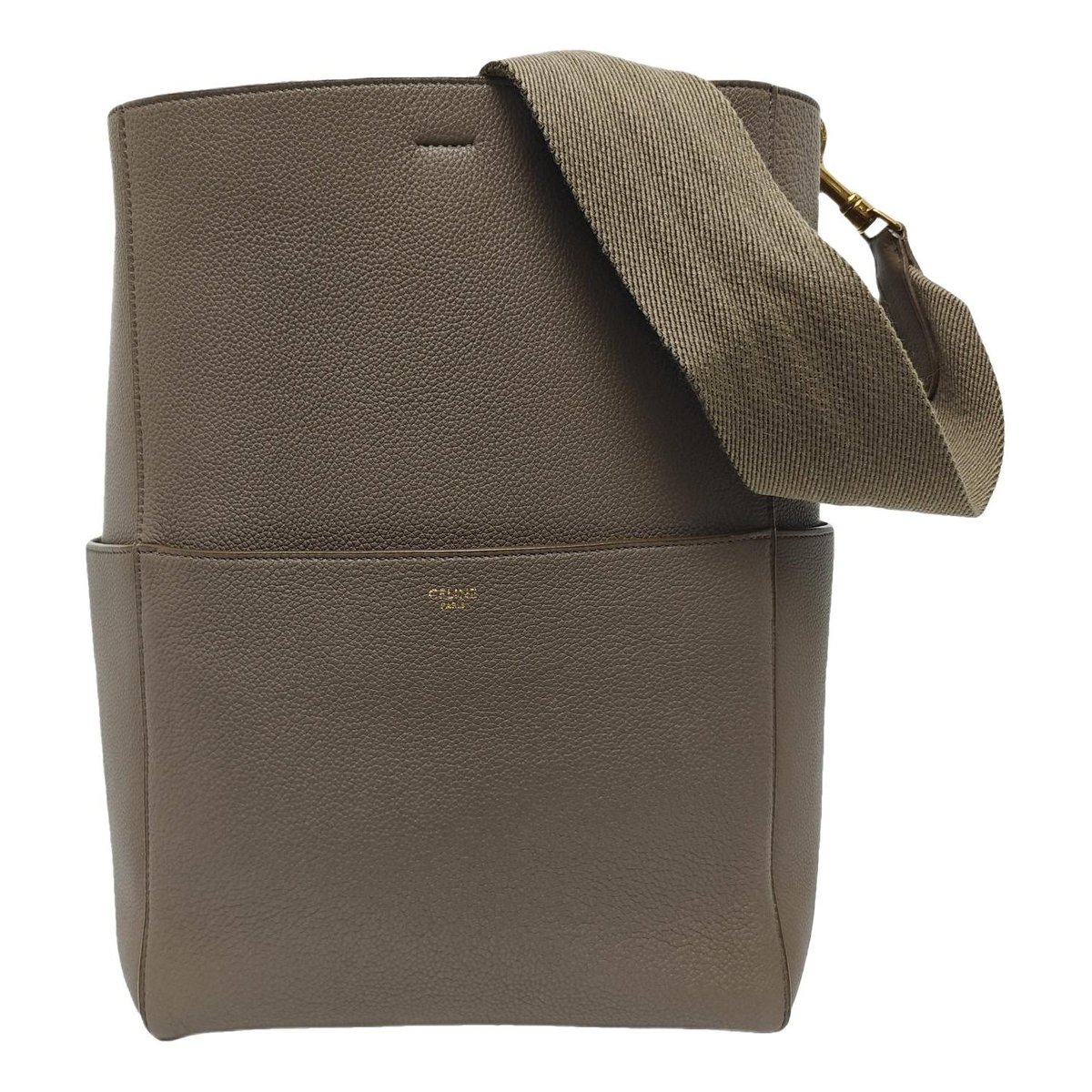 Seau Sangle leather handbag