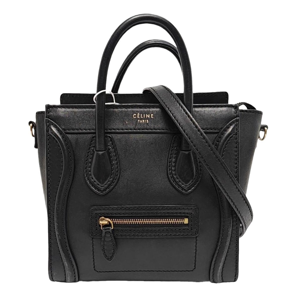 Nano Luggage leather crossbody bag