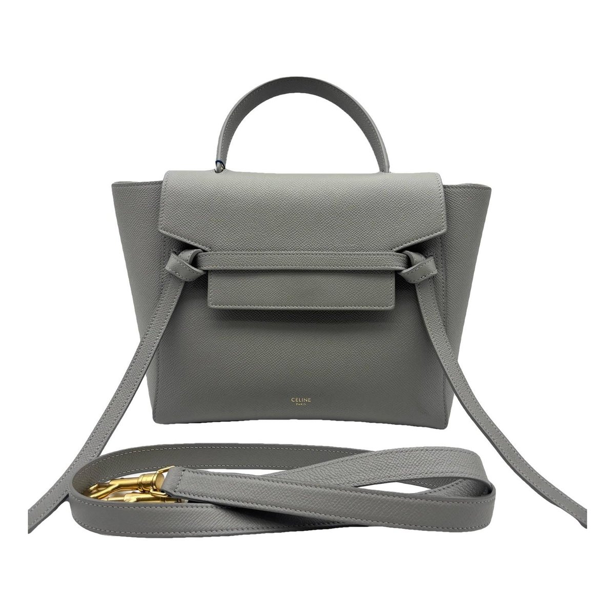 Belt leather handbag