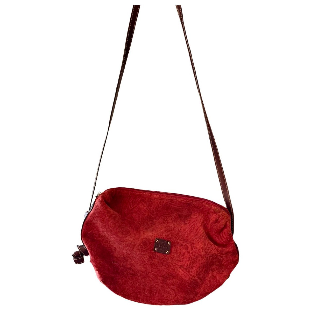 Leather clutch bag