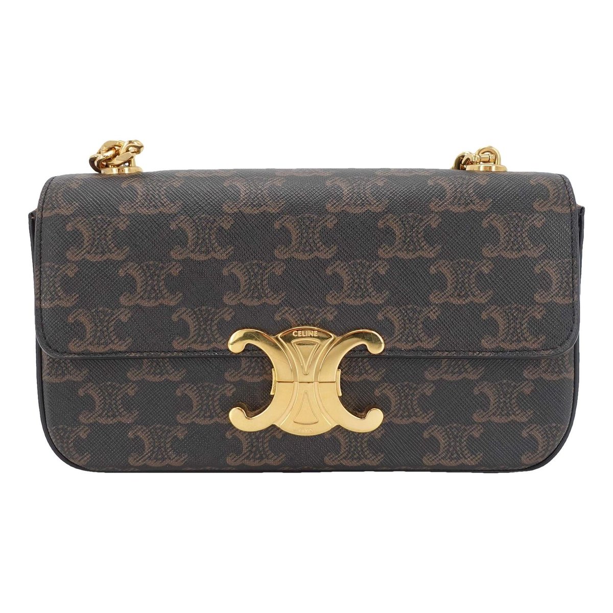 Triomphe leather handbag