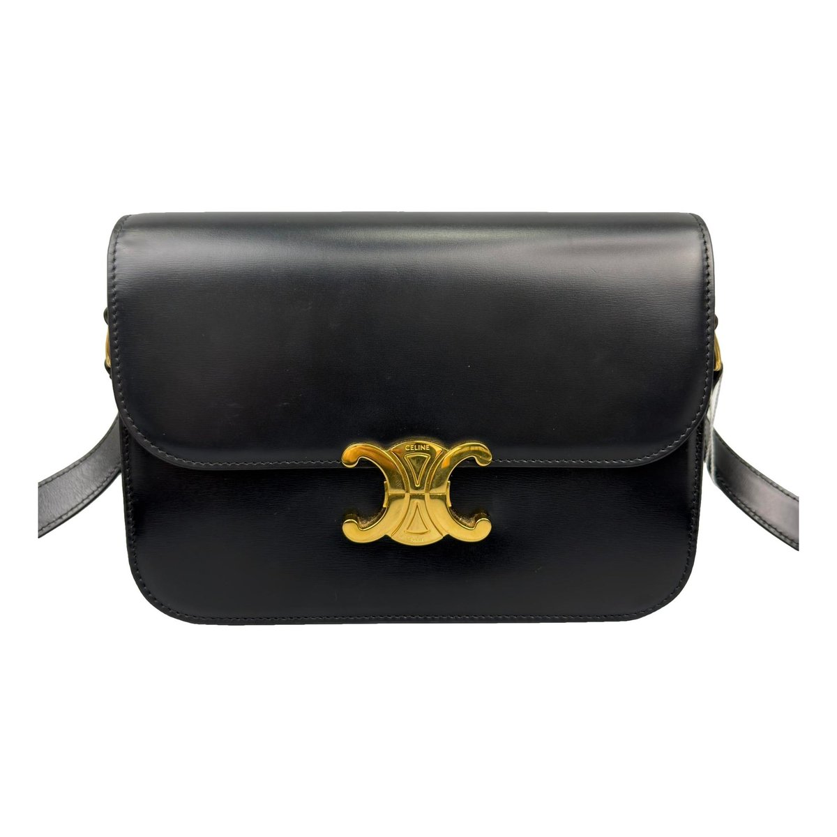 Triomphe leather handbag