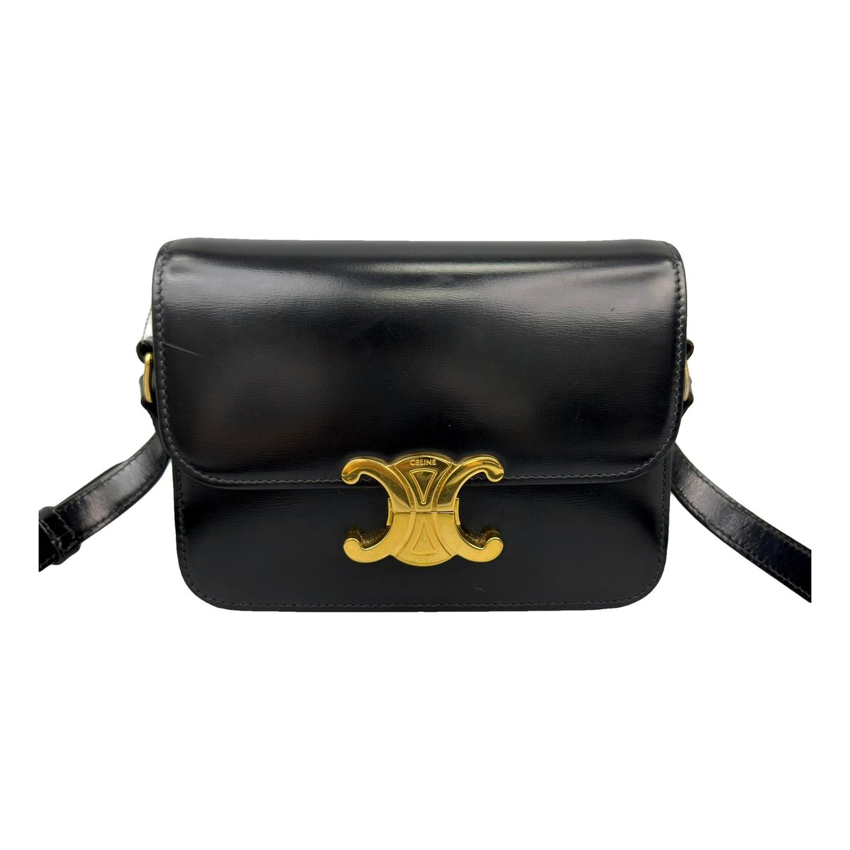 Triomphe leather handbag