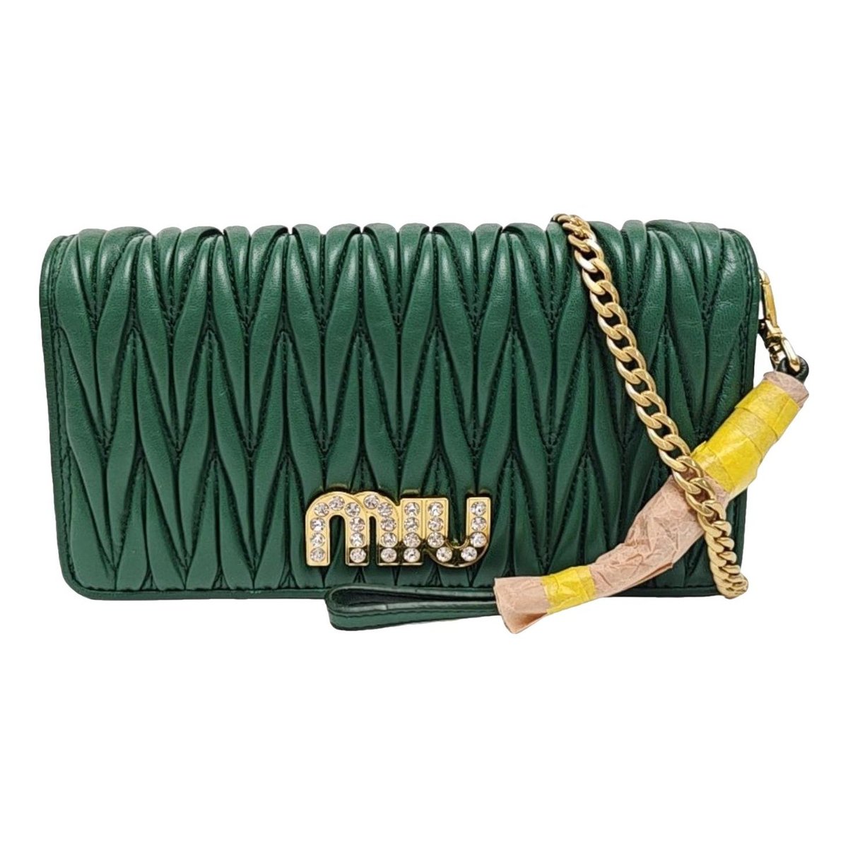 My Miu leather handbag