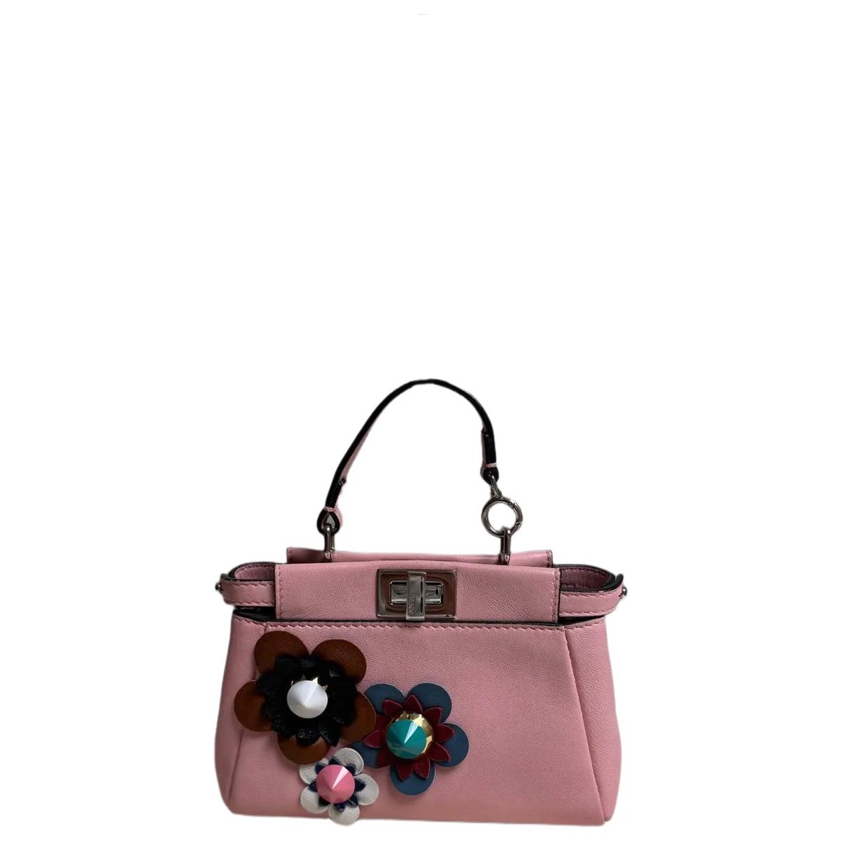 Peekaboo mini pocket leather crossbody bag