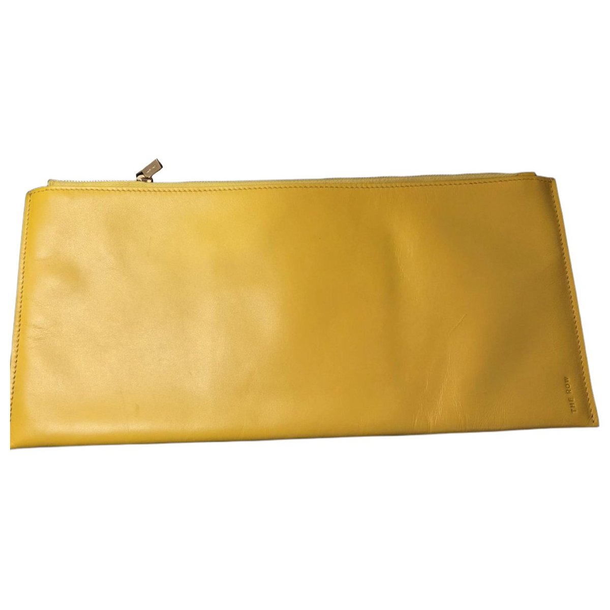 Leather clutch bag
