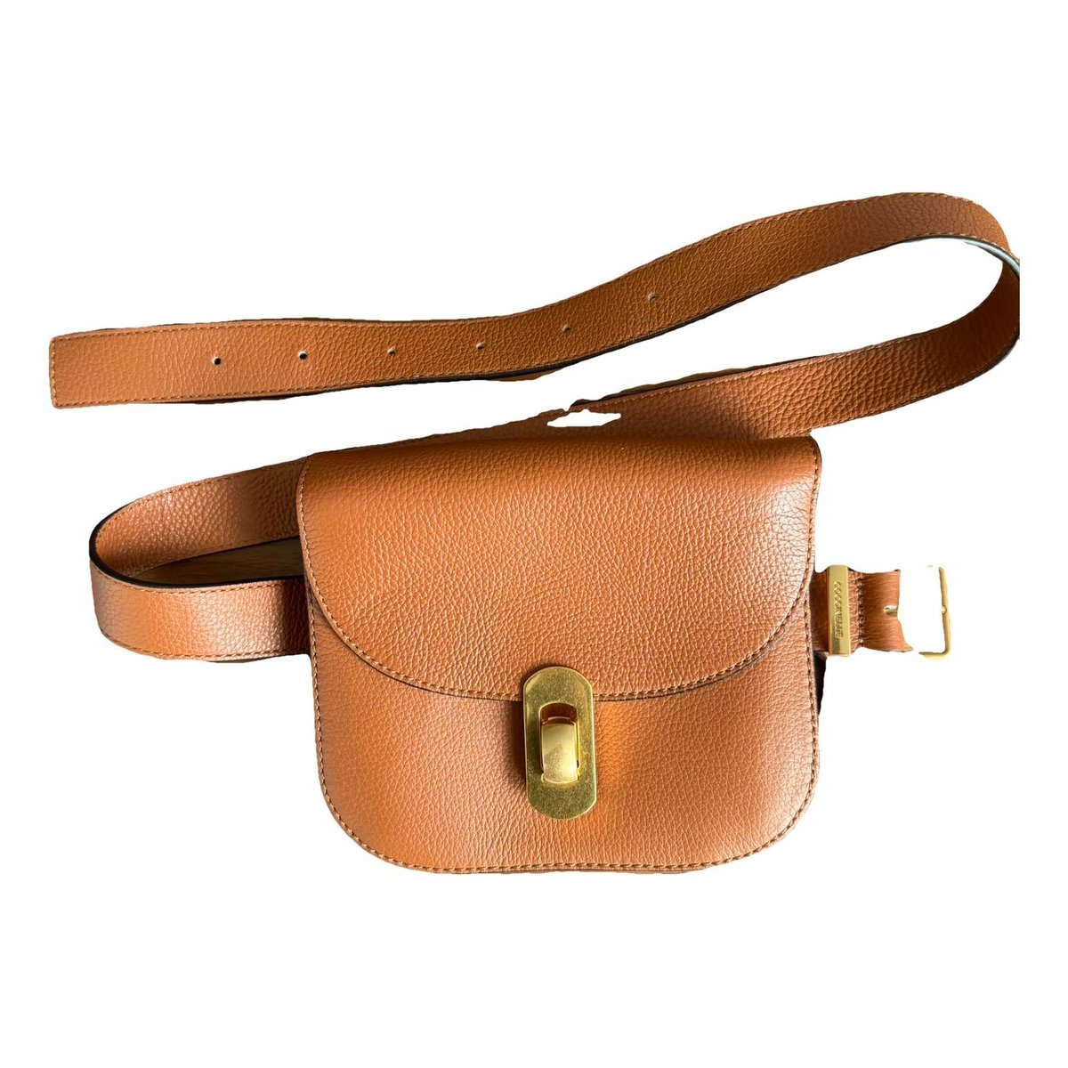 Leather clutch bag