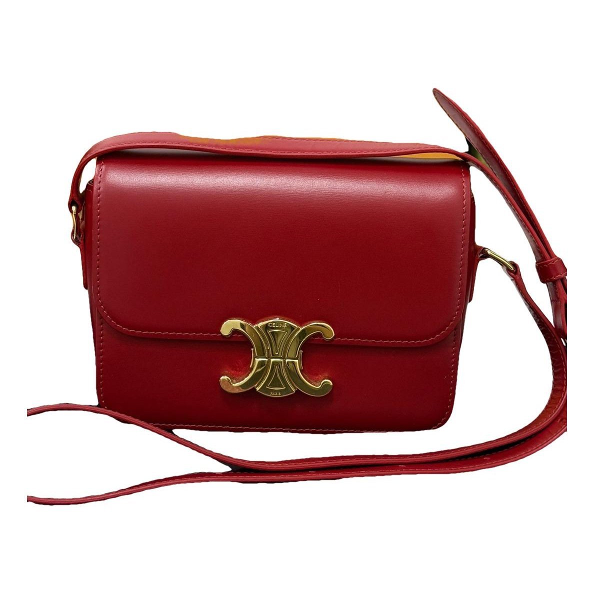 Triomphe leather handbag
