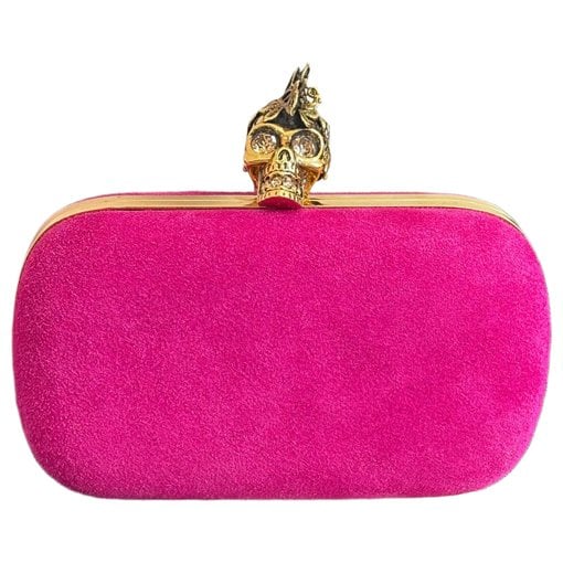 Skull leather handbag