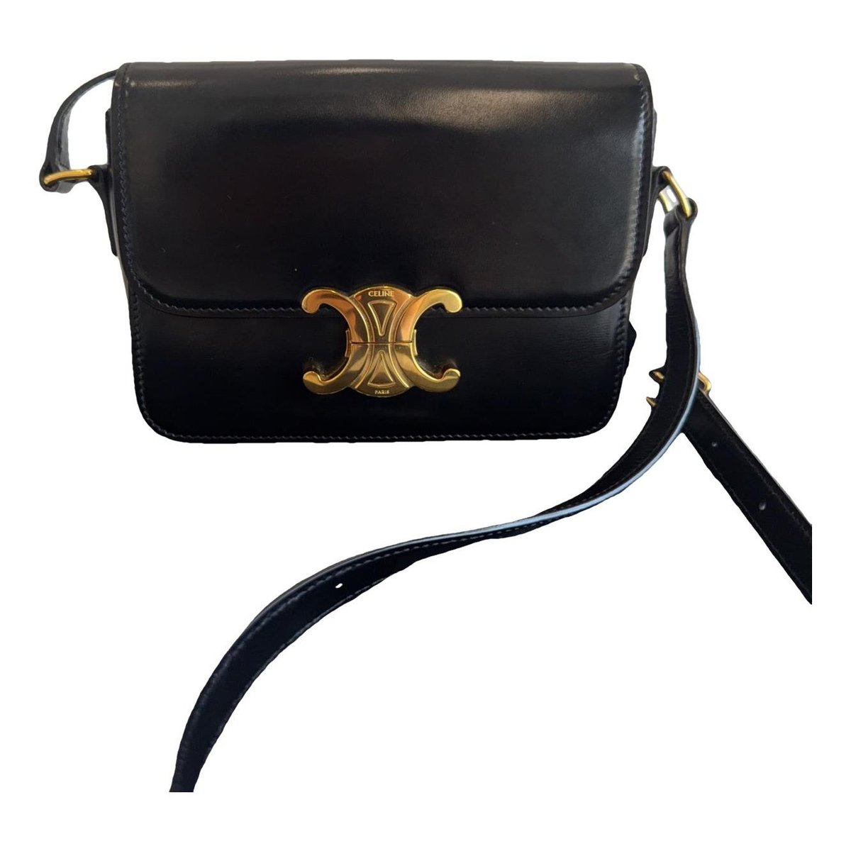 Triomphe leather handbag