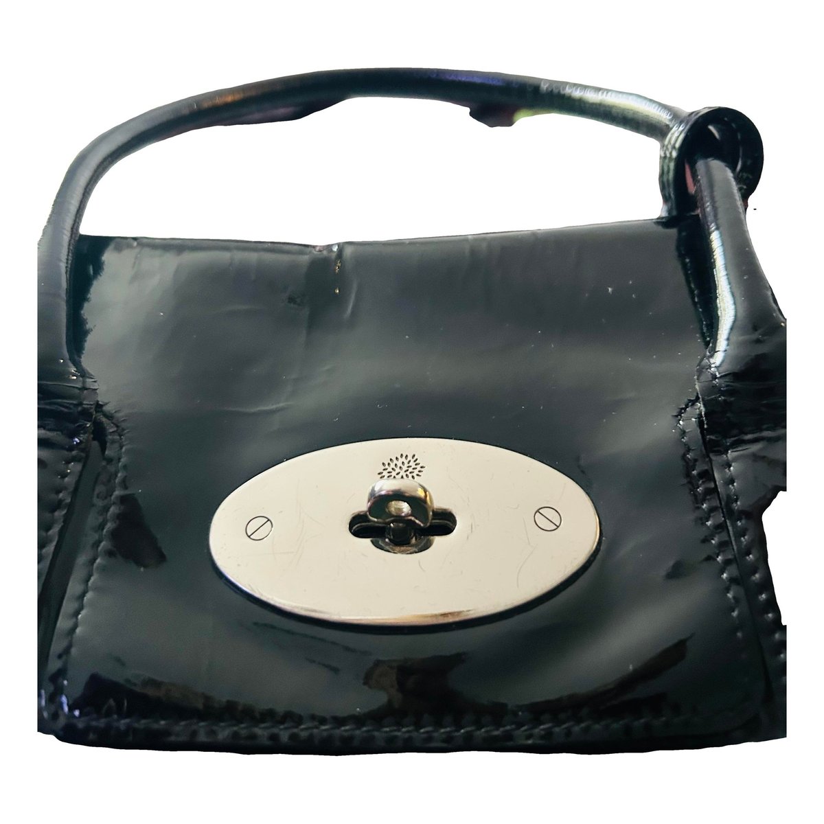 Bayswater patent leather handbag