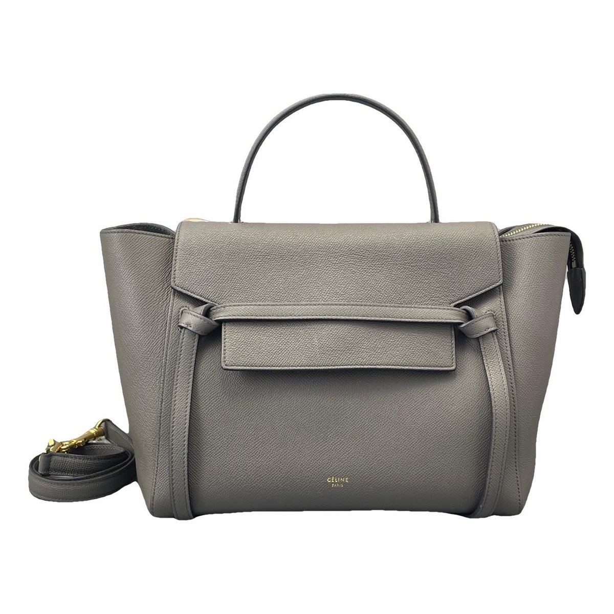 Belt leather handbag