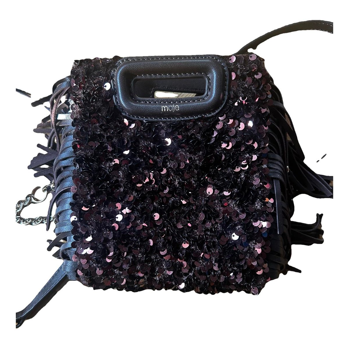 Sac M glitter crossbody bag