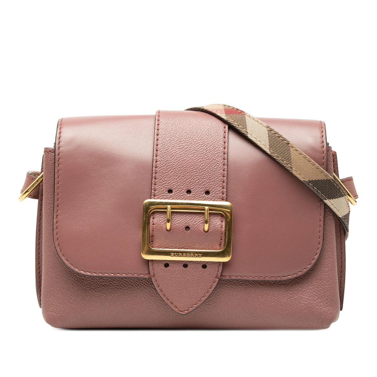 Pocket leather crossbody bag