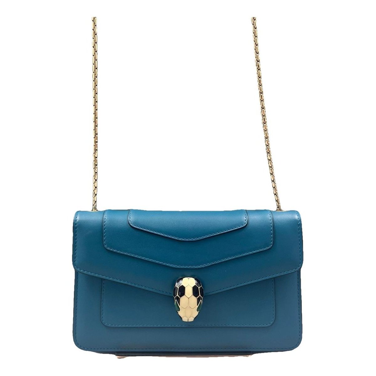 Serpenti leather handbag