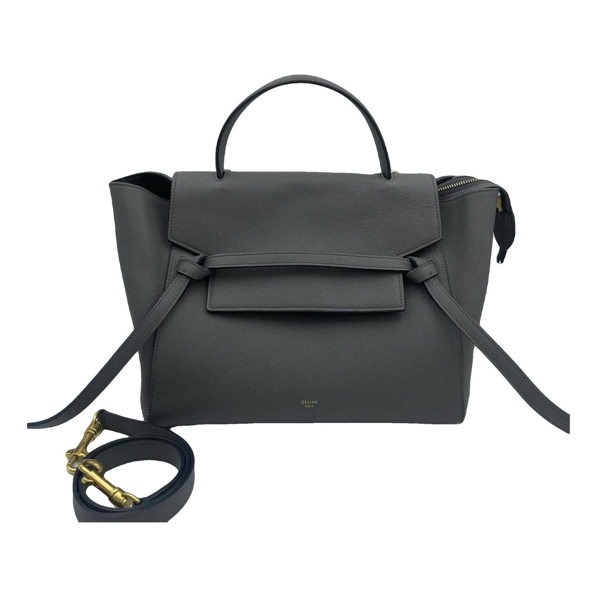 Belt leather handbag