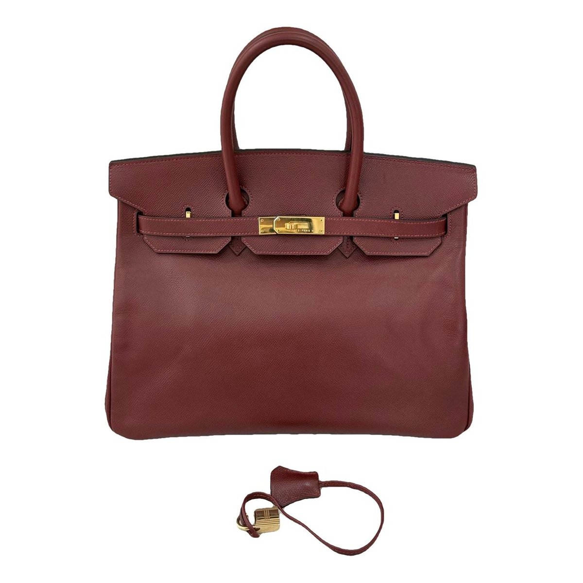 Birkin 35 leather handbag
