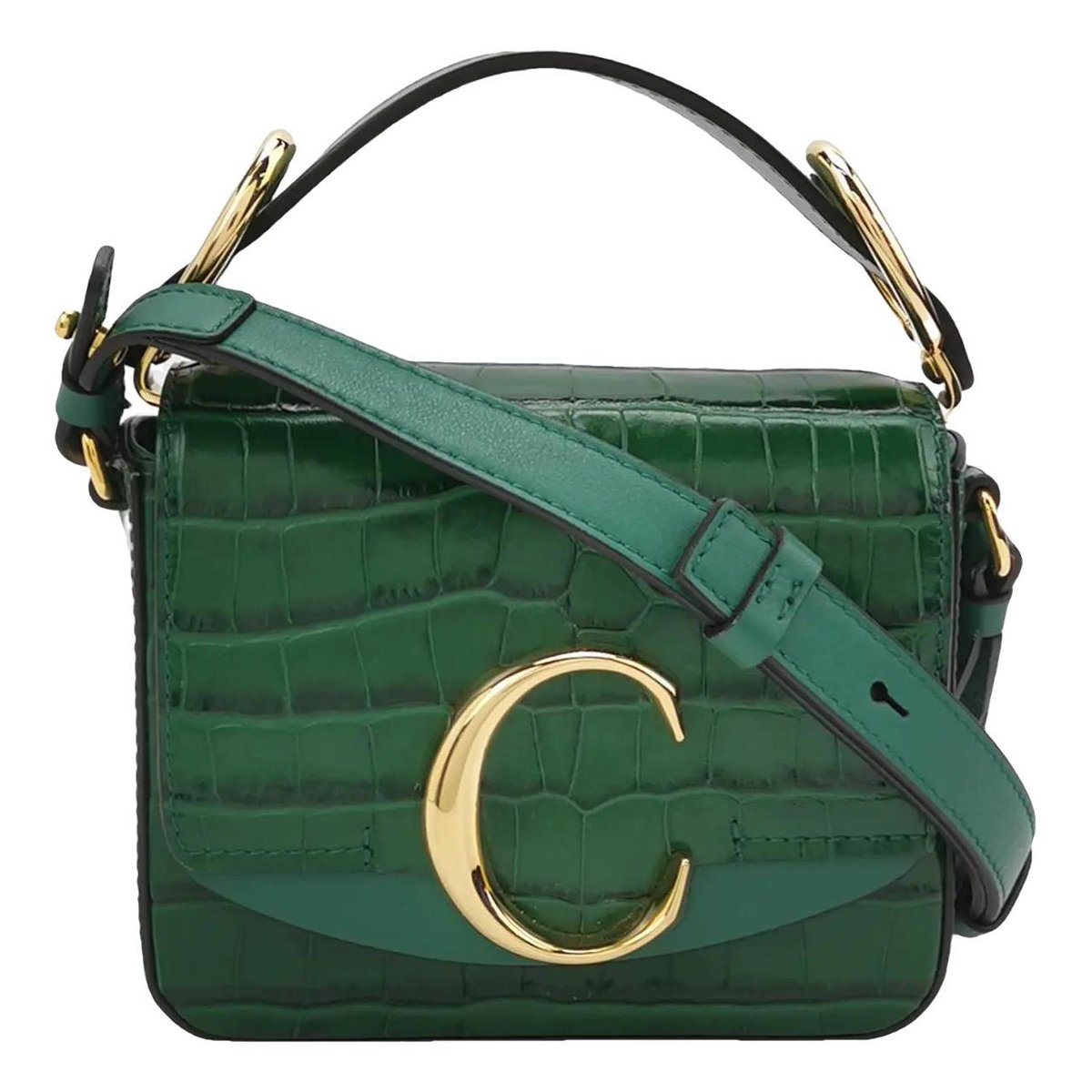 C leather crossbody bag
