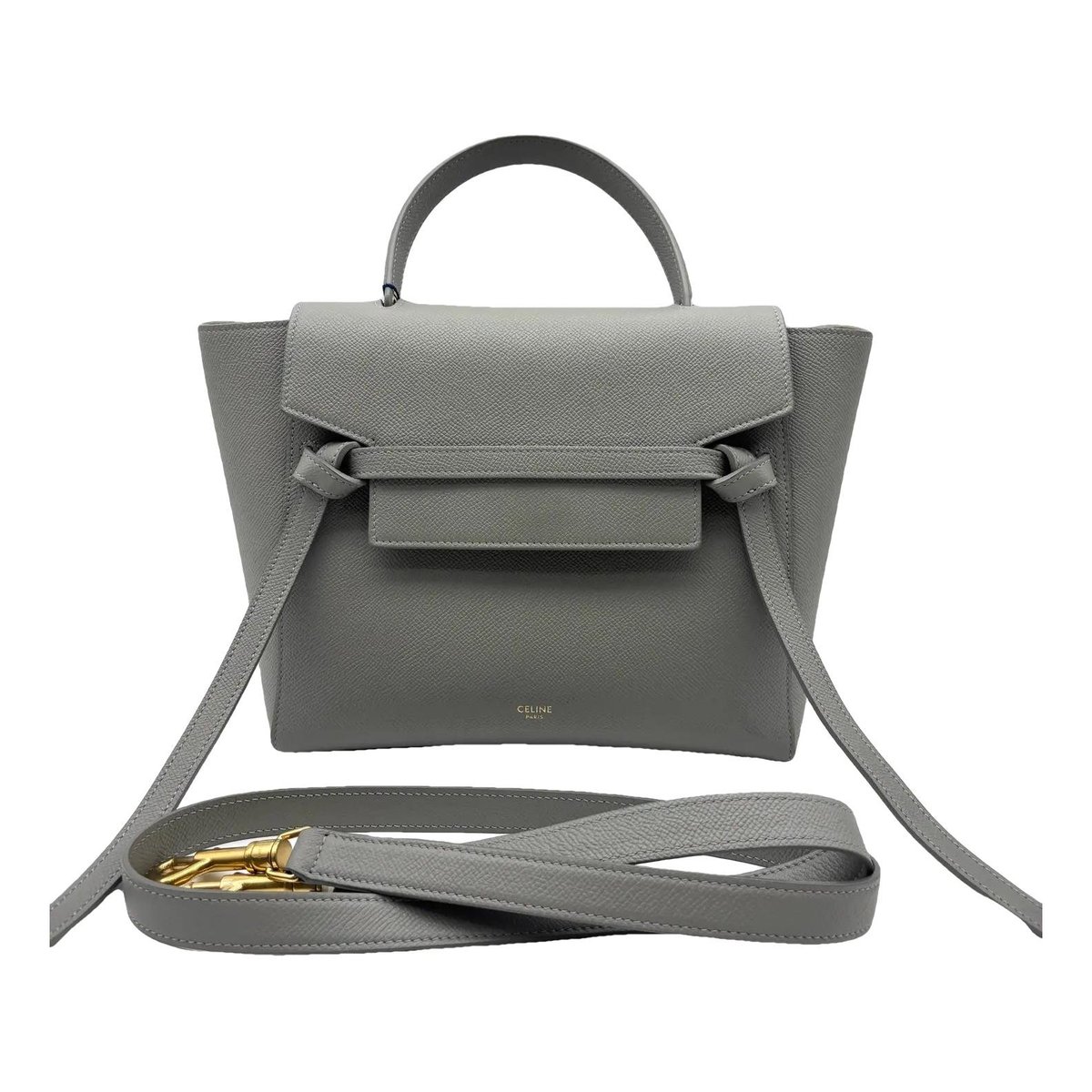 Belt leather crossbody bag