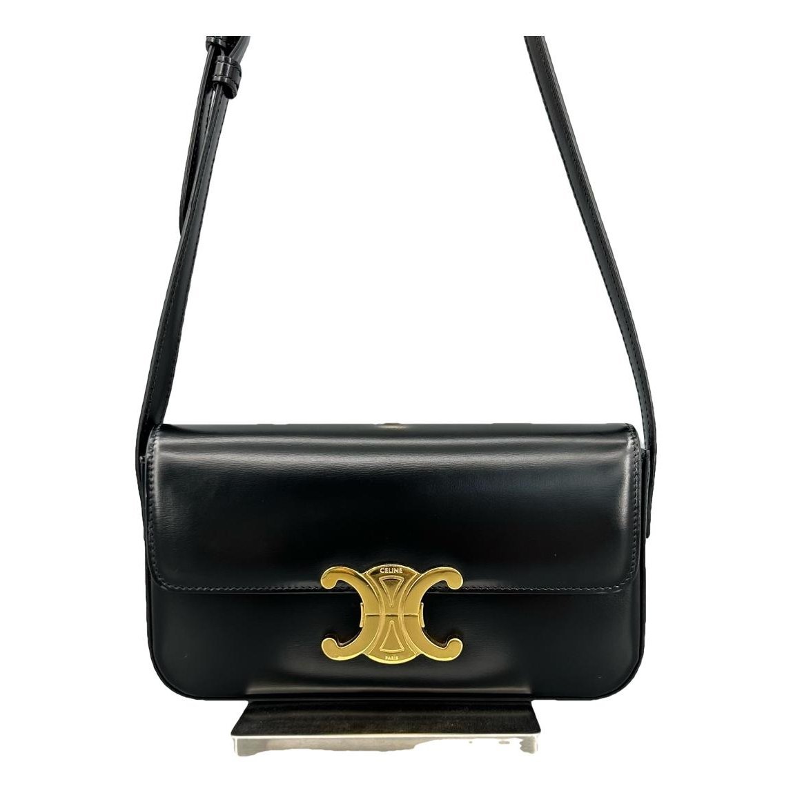 Triomphe Long leather handbag