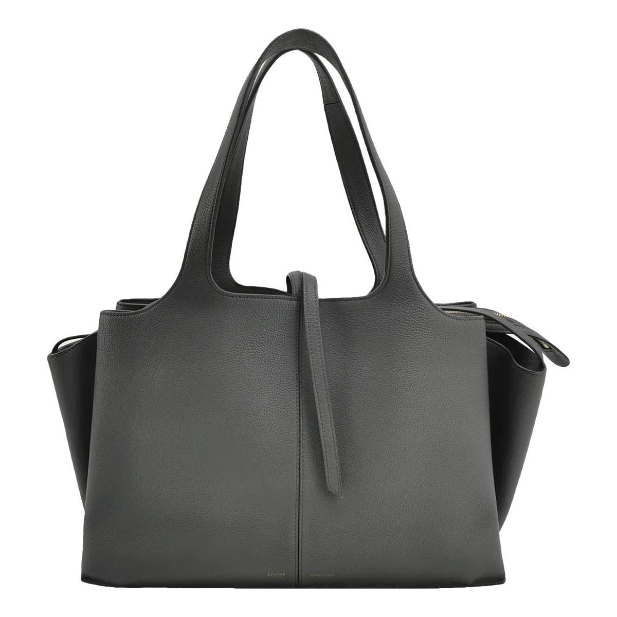 Tri-Fold leather handbag