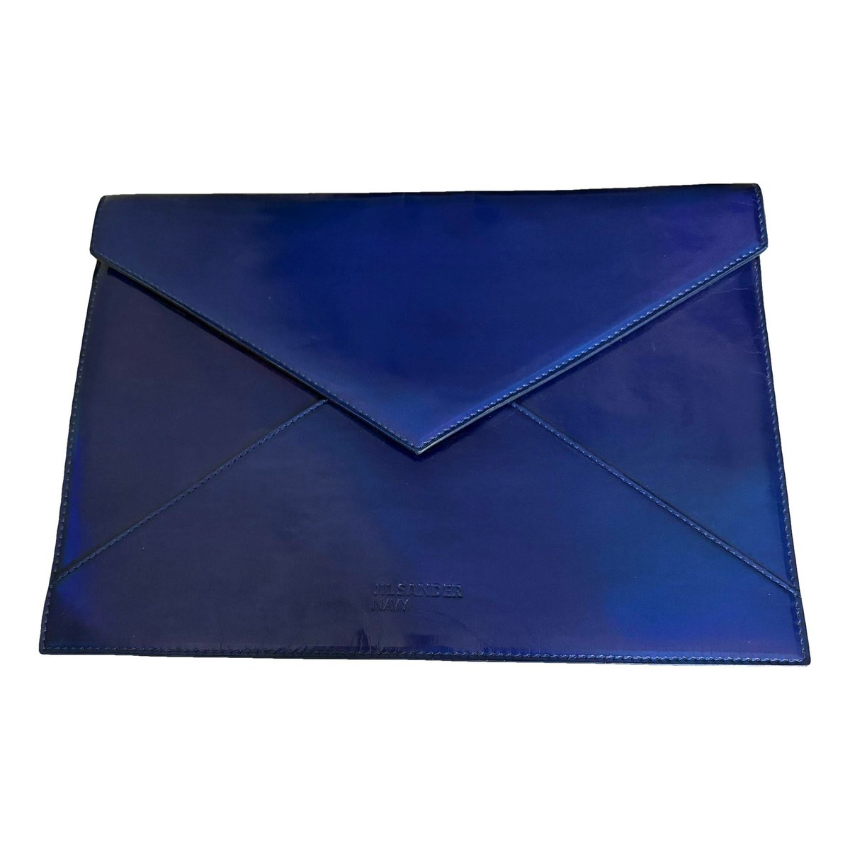 Leather clutch bag