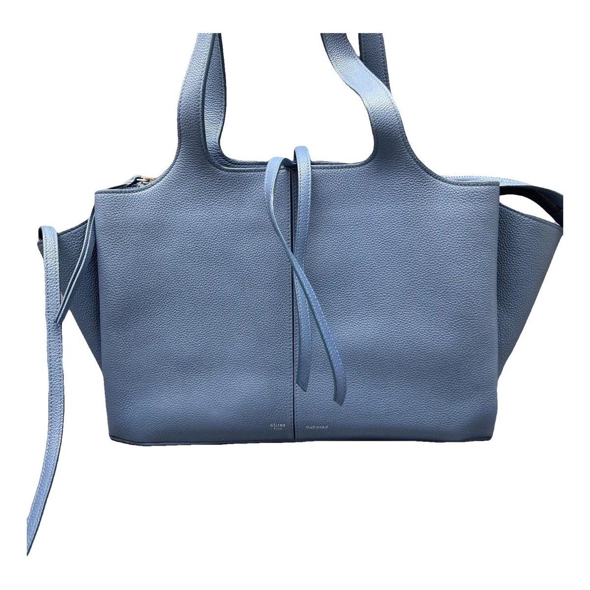 Tri-Fold leather handbag