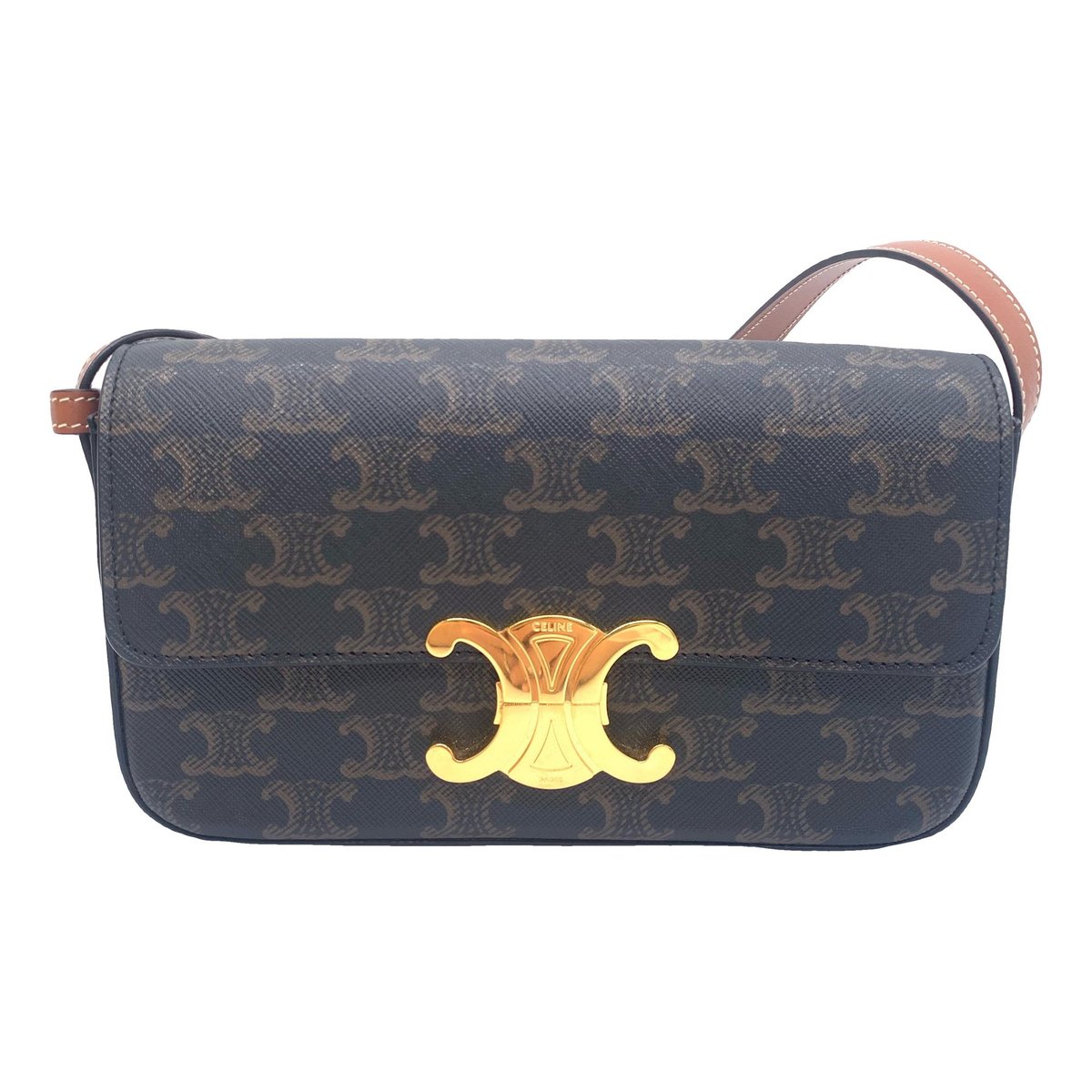 Triomphe leather handbag